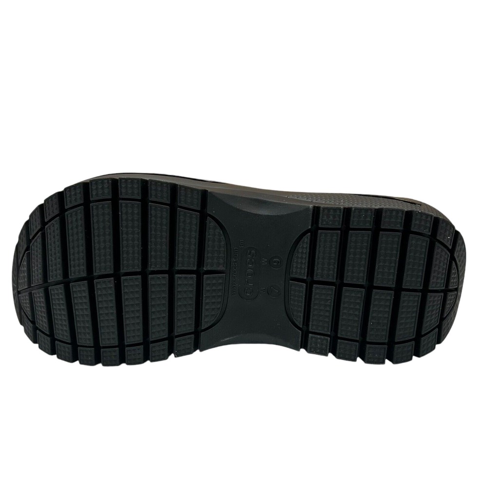 Crocs Women's Mega Crush Sandal Size 9 Black Chunky Platform Water Resistant - Picture 9 of 10